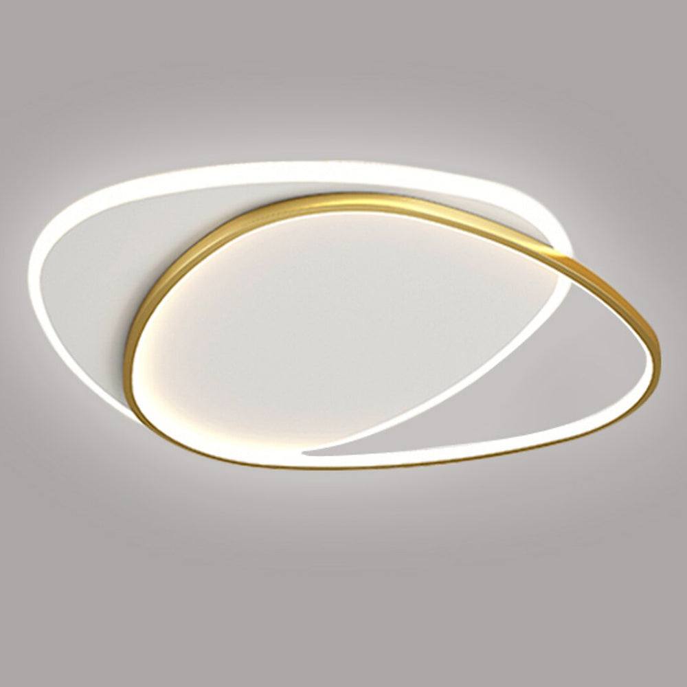 リビングルームに最適な、スタイリッシュで現代的な鉄製フラッシュLEDシーリングライト