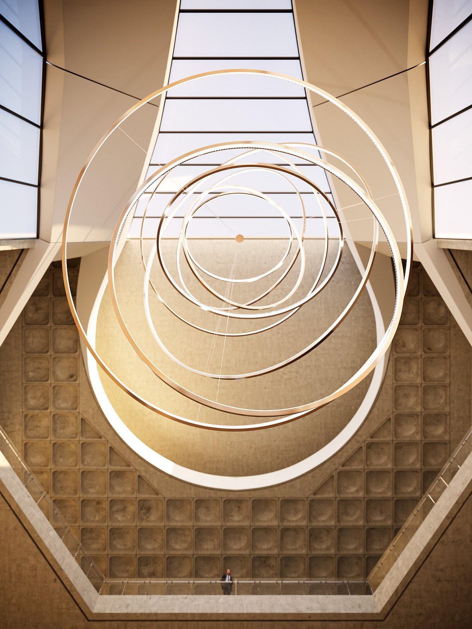 ロホヤのゴールドシャンデリア