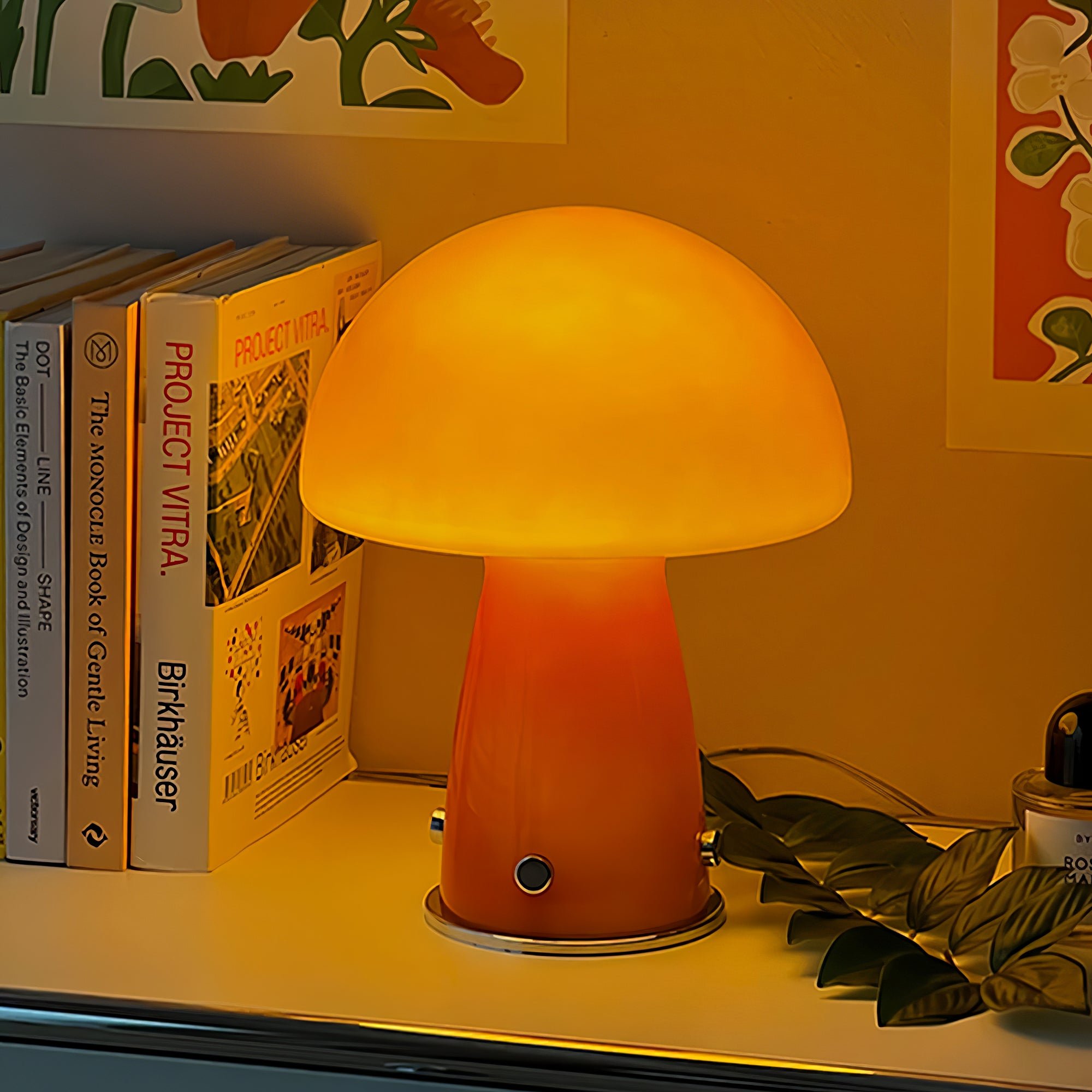 キノコのテーブルランプ