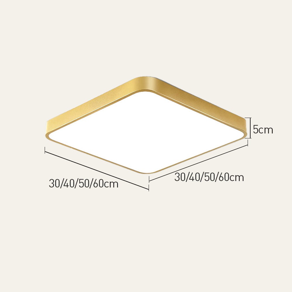 シックなゴールドアイアンLED寝室用シーリングライト