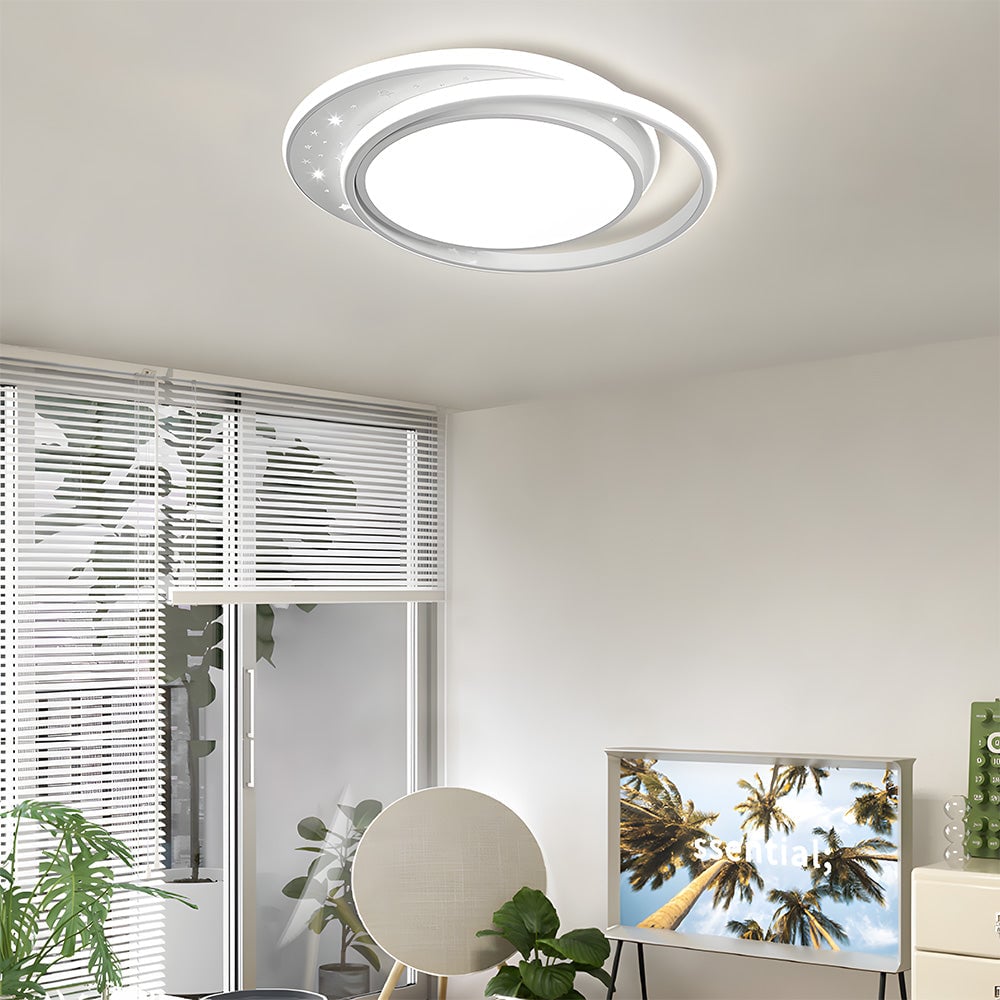 モダンな星空模様の白色LEDリビングルーム用シーリングライト