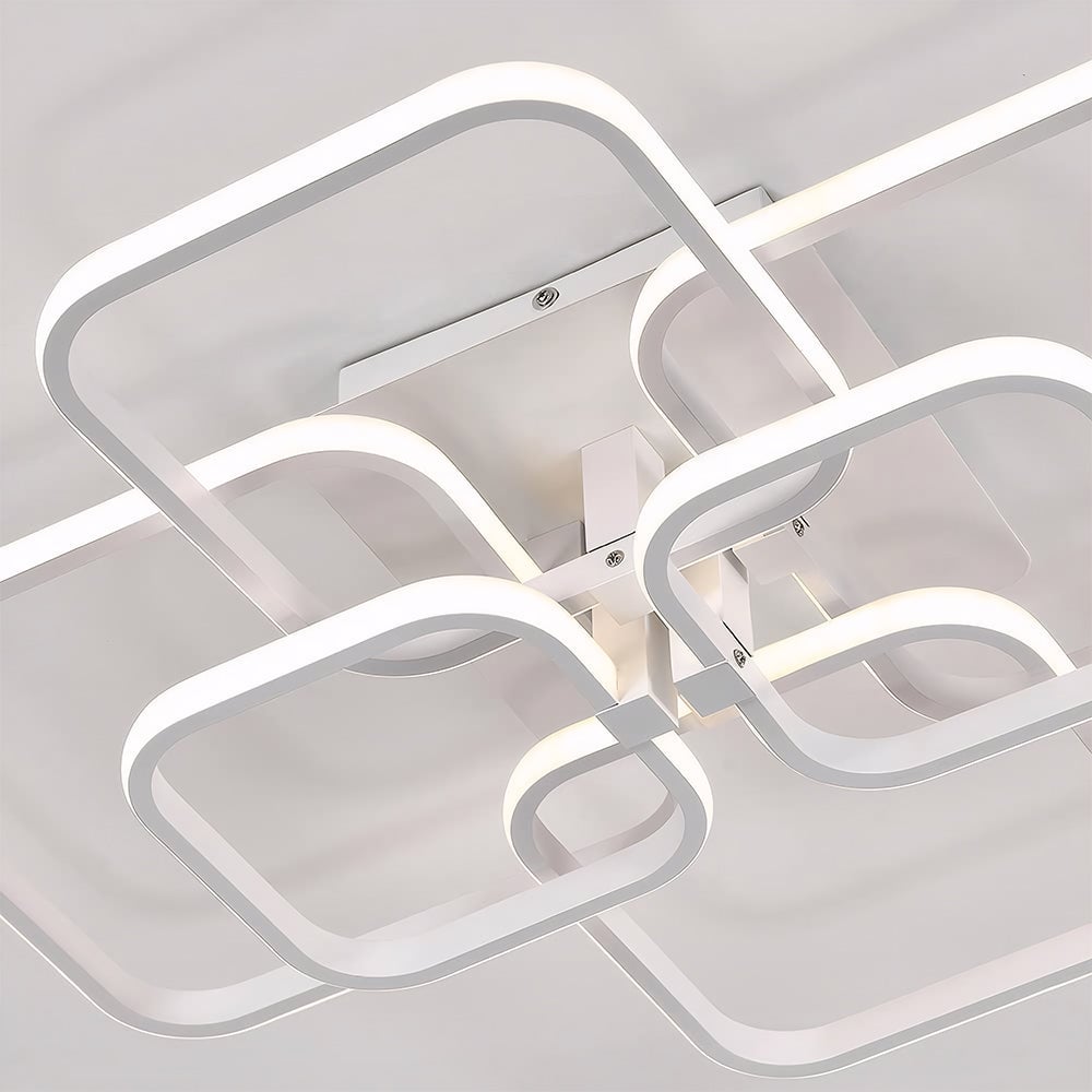 北欧の創造性あふれるマルチスクエアリビングルームLEDシーリングライト