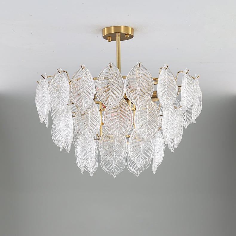 Leaf Glass Chandelier
