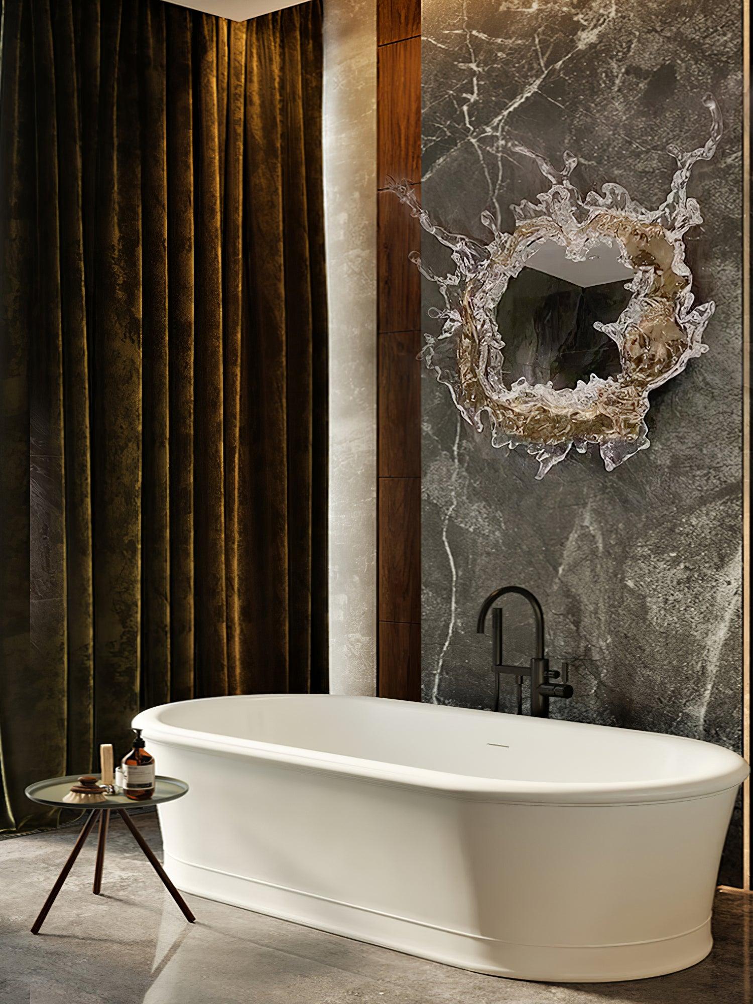 ウォータードロップミラーウォールランプ