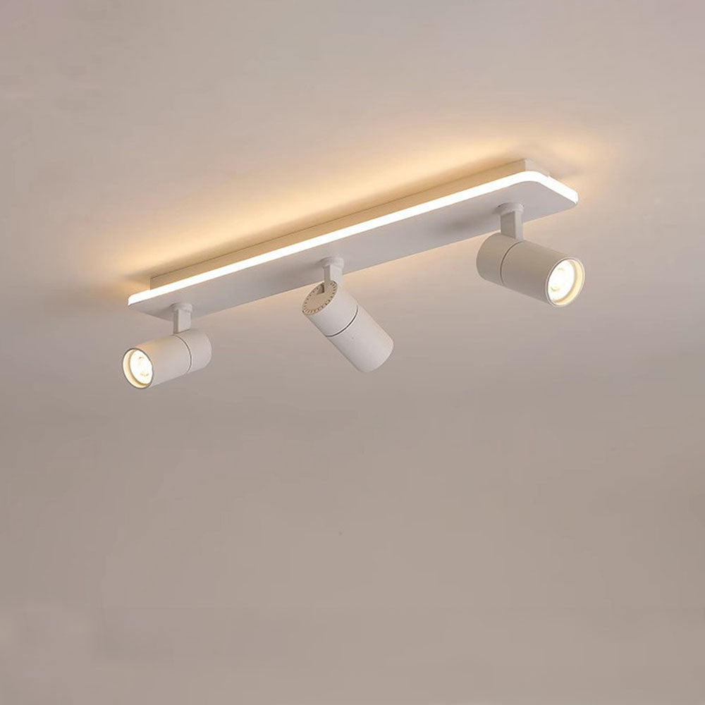 キッチン用のシンプルなトラック天井（白黒）