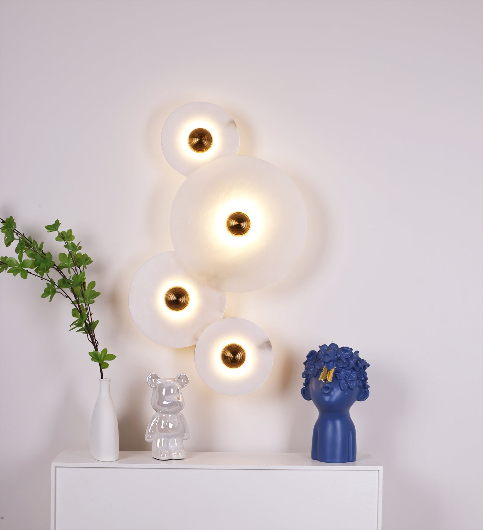 Alabaster Planes Wall Lamp