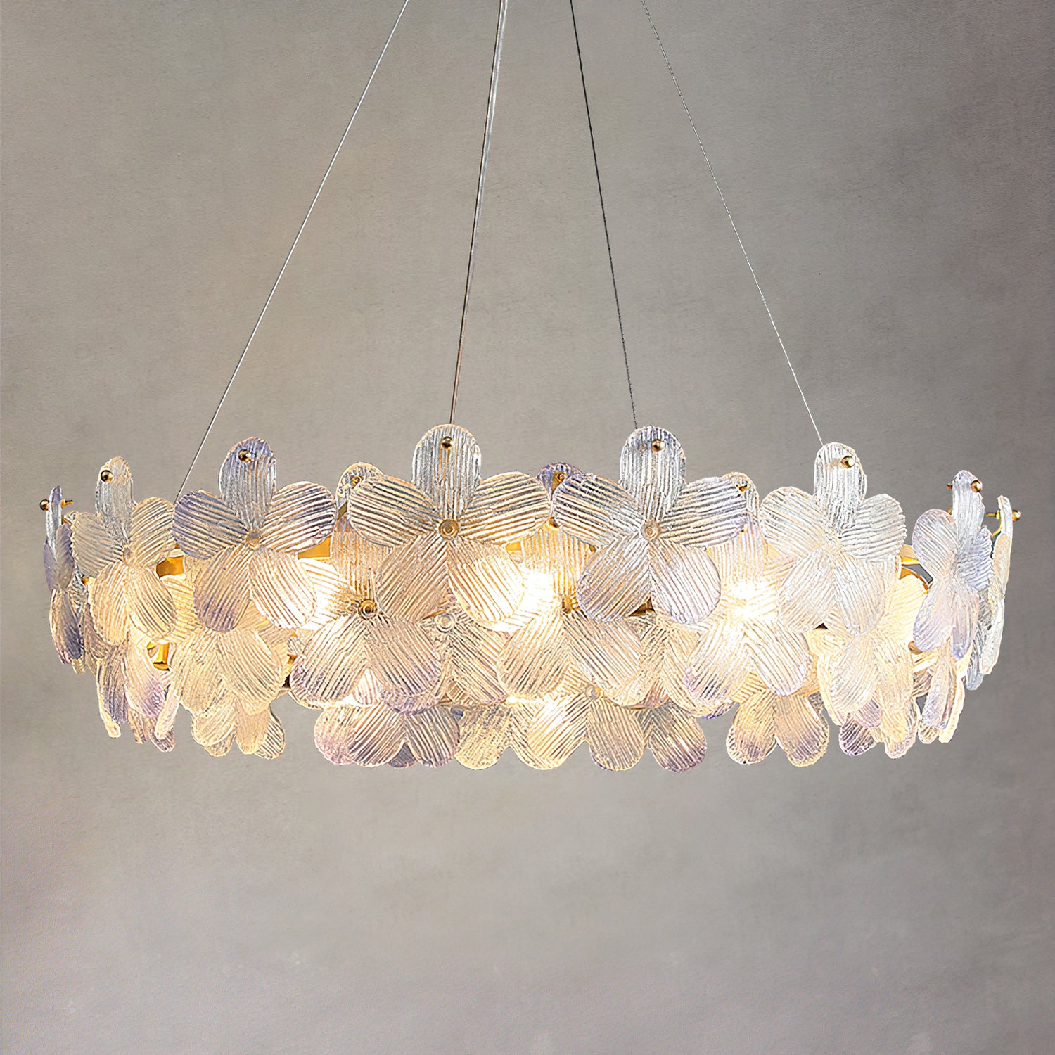Charlotte Glass Flower Chandelier