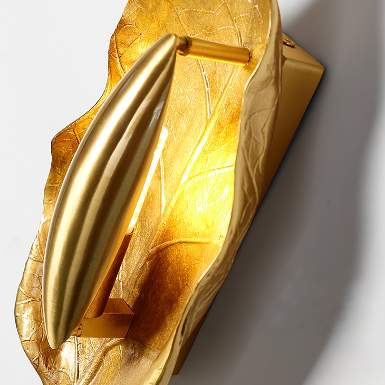 リーフ真鍮ウォールランプ