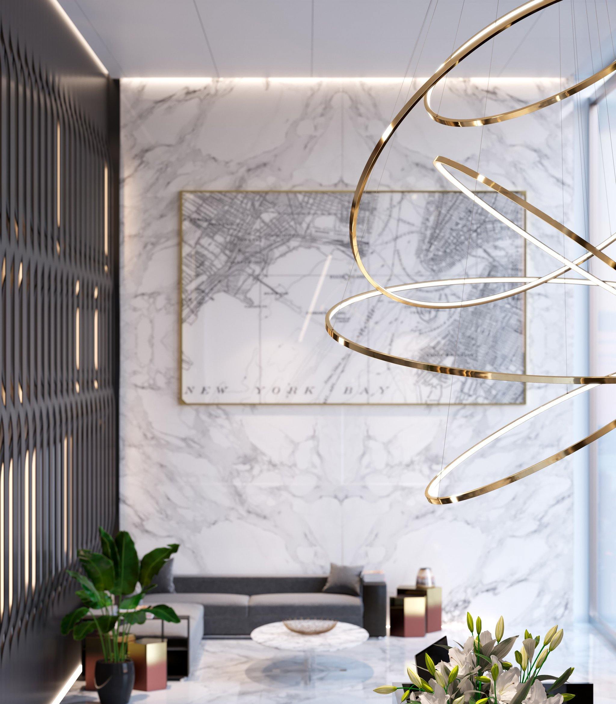 ロホヤのゴールドシャンデリア