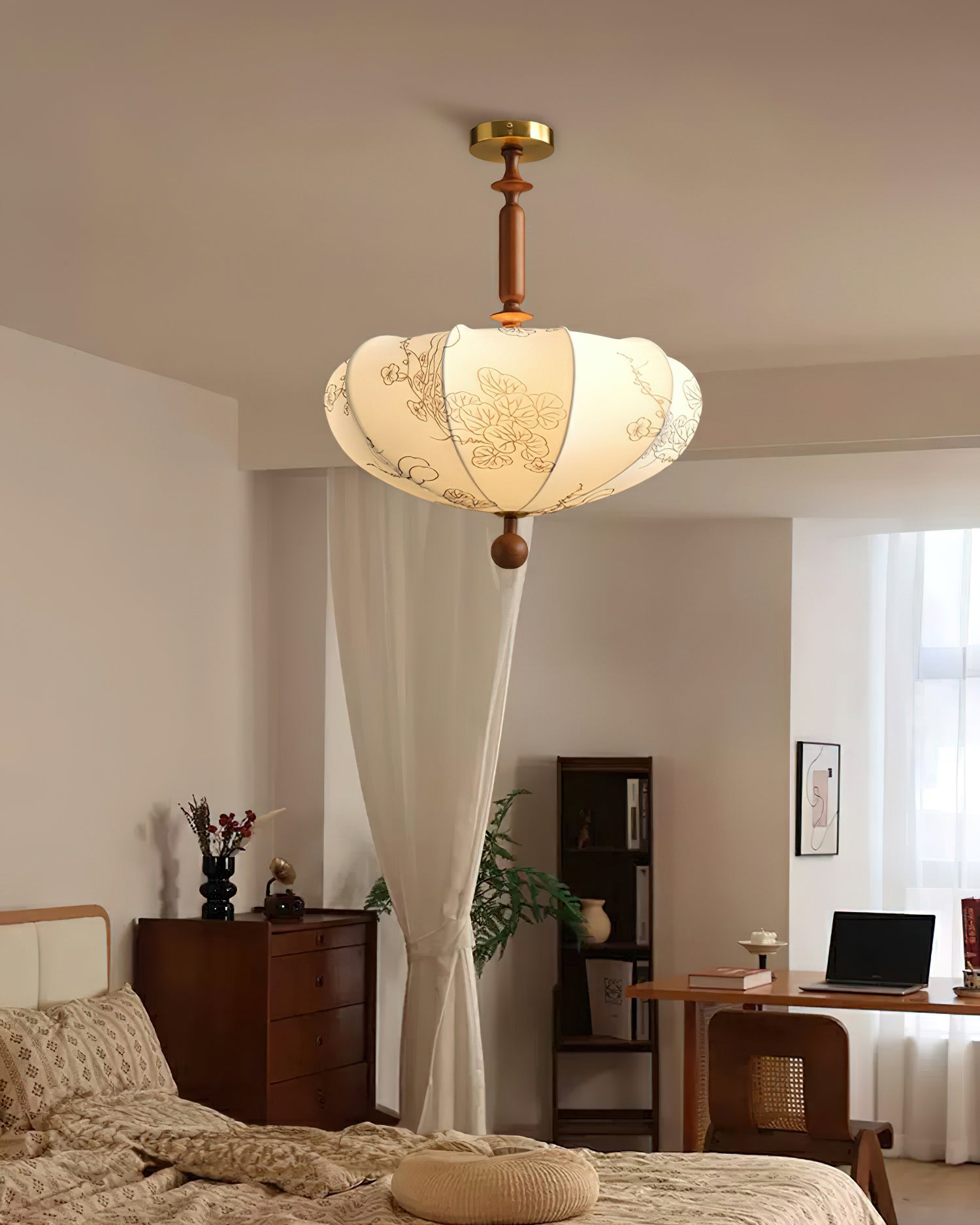 Floral Patterned Ceiling Light