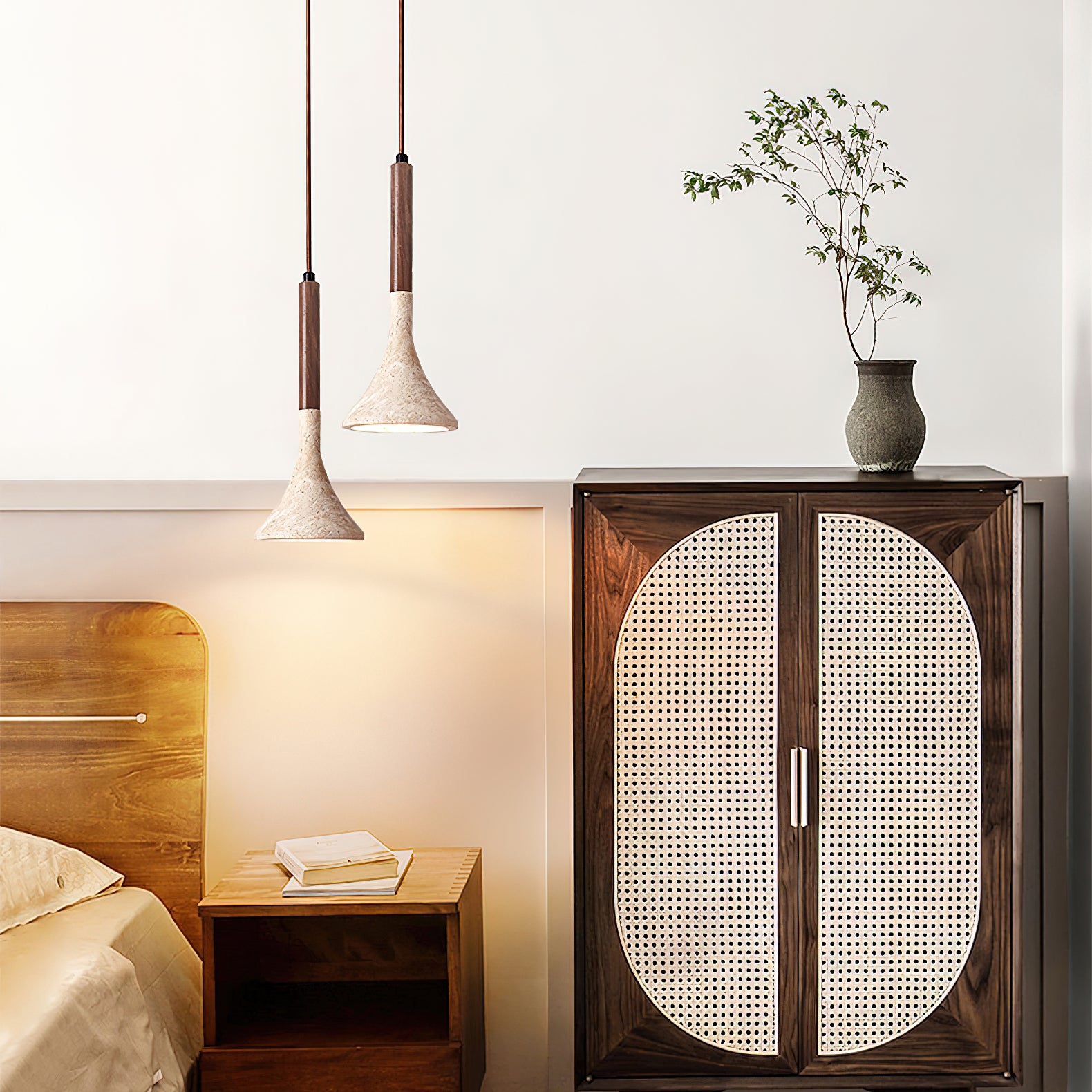 Aplomb トラバーチン ペンダント ランプ