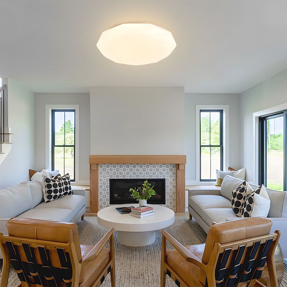 ユニークな星空アクリルフラッシュマウント寝室用シーリングライト