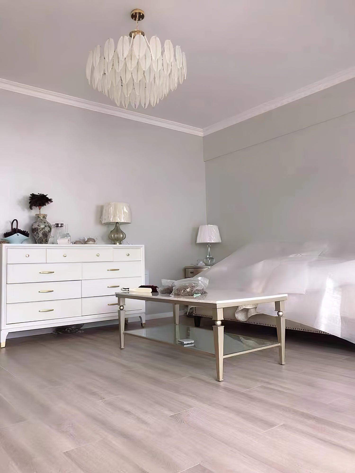 Crystal Feather Chandeliers