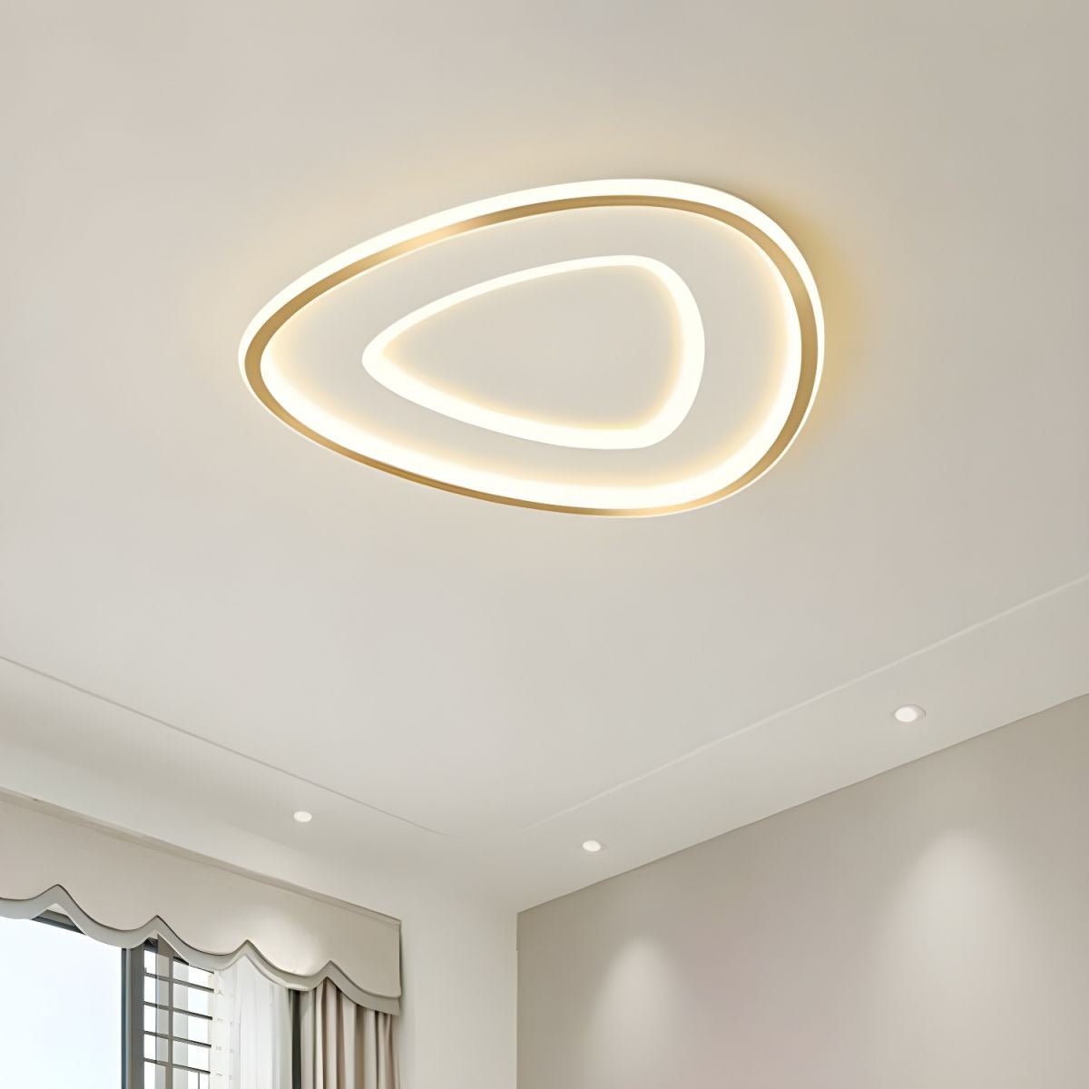 寝室用シンプルデザインメダルLEDシーリングランプ