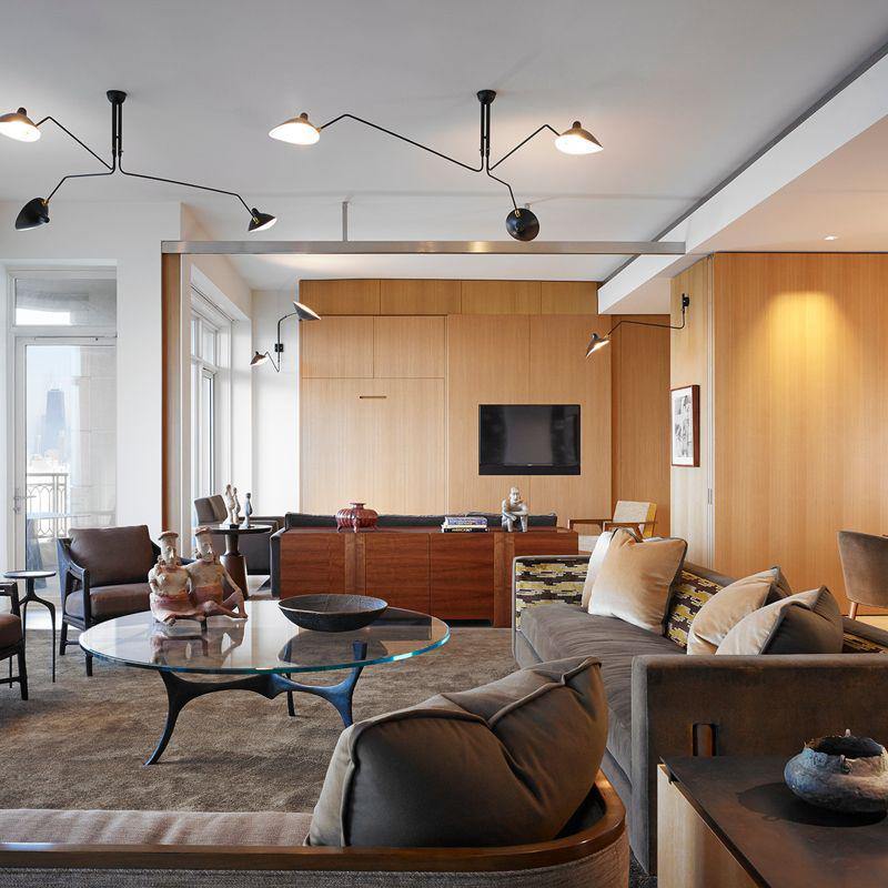 横型 Serge Mouille シーリングランプ A