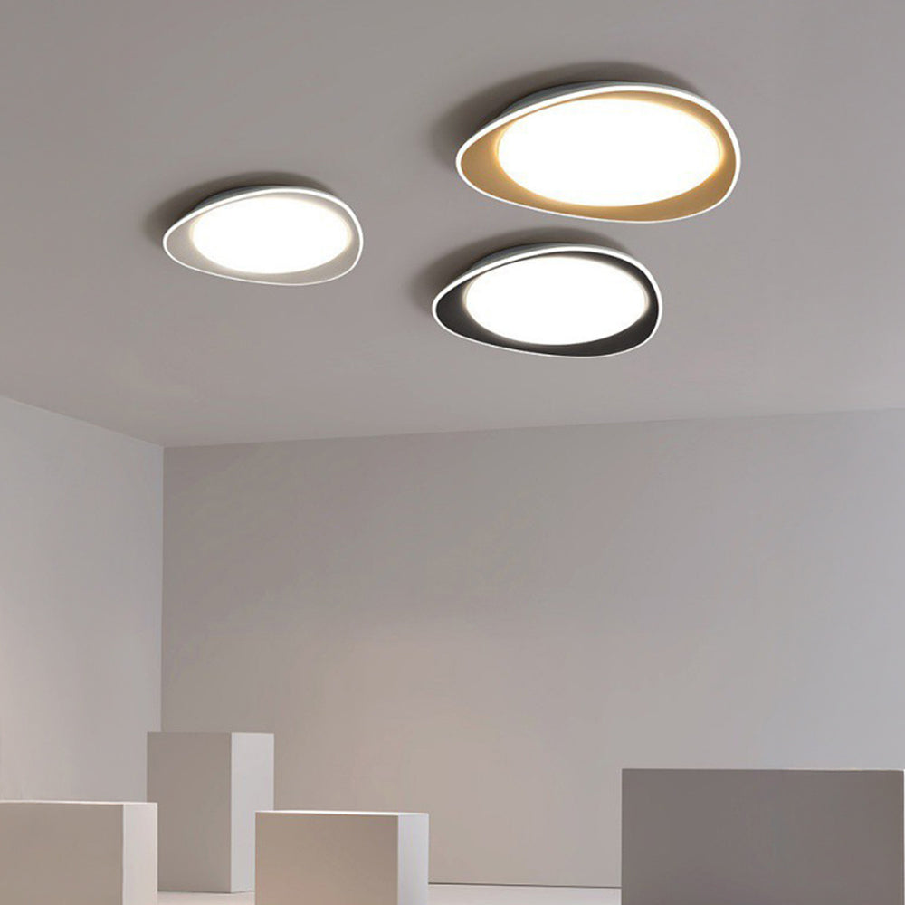 モダンな幾何学模様の調光可能な鉄製リビングルーム用LEDシーリングライト