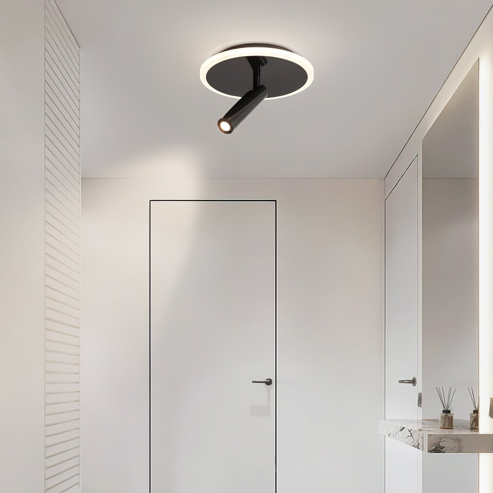 円形スポットライト天井ランプ