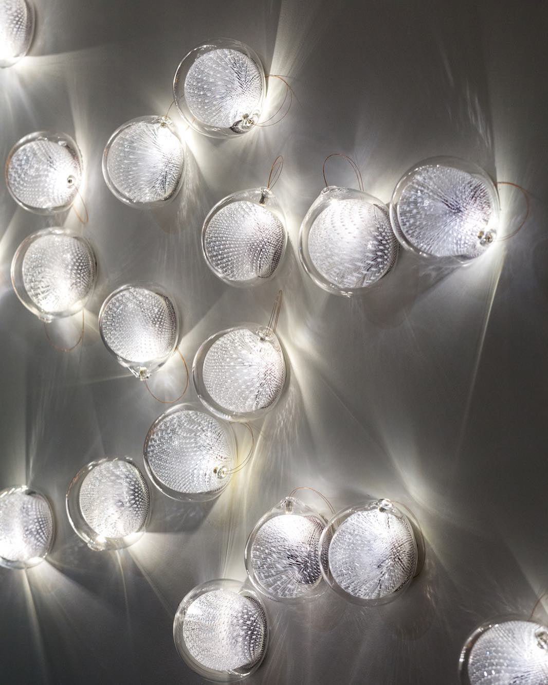 White-Clear Glass Wall Lamp