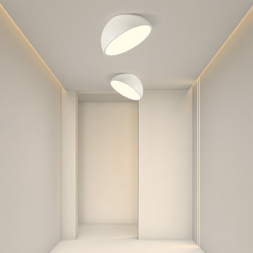 リビングルームに最適な北欧風ラウンドアイアンLEDシーリングライト