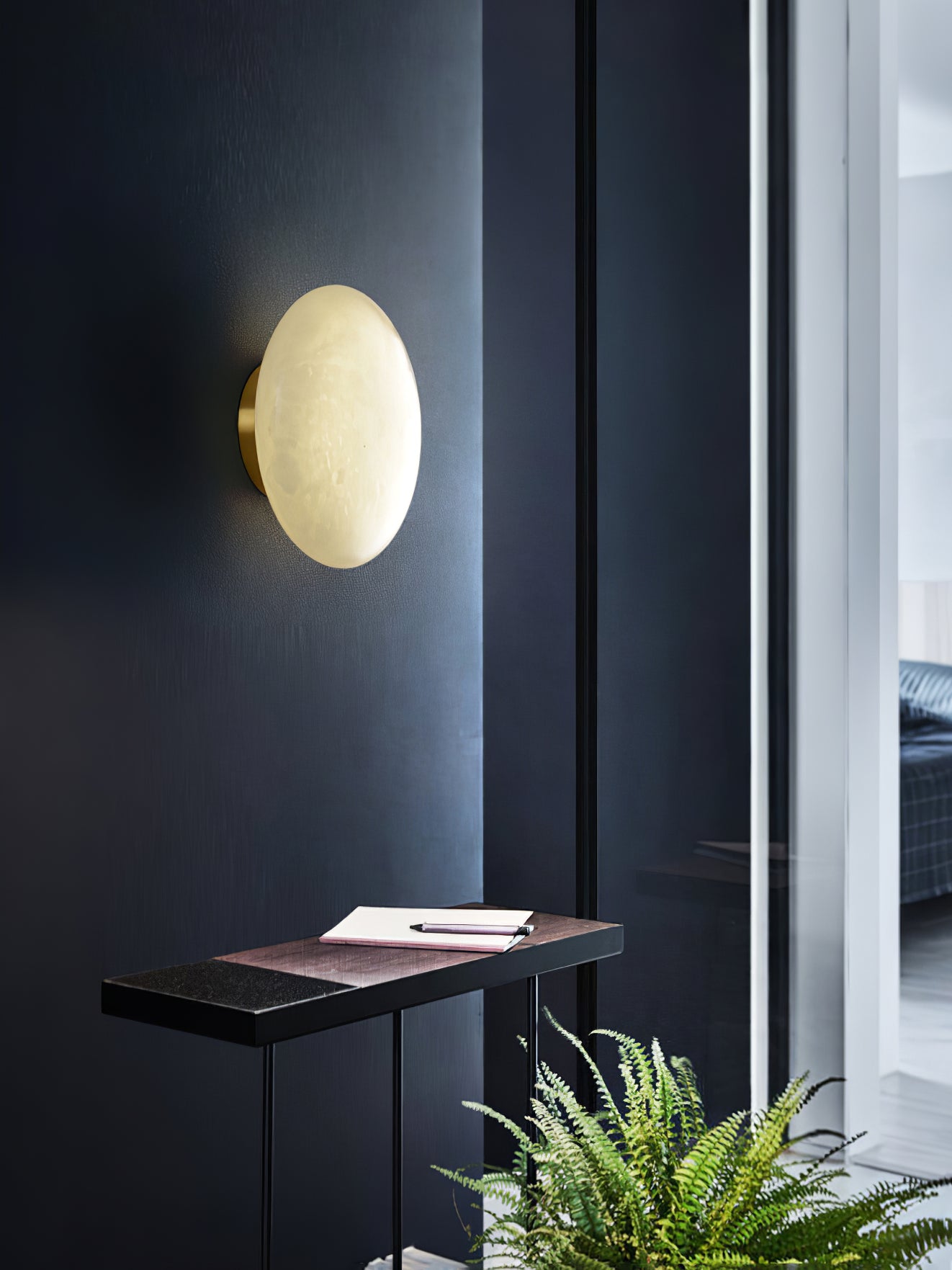 アラバスターオーバルシーリングランプ