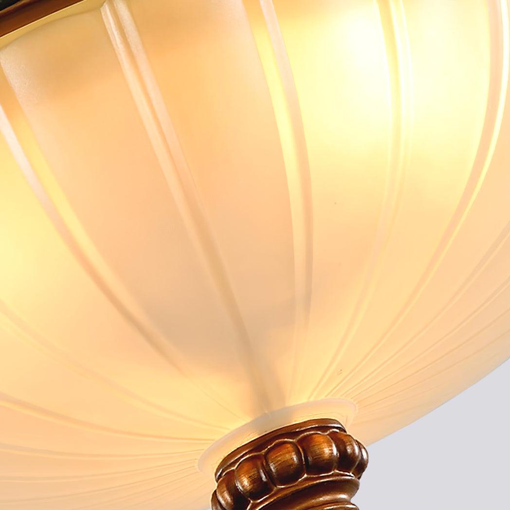 レトロな花柄樹脂埋め込み型シーリングライト