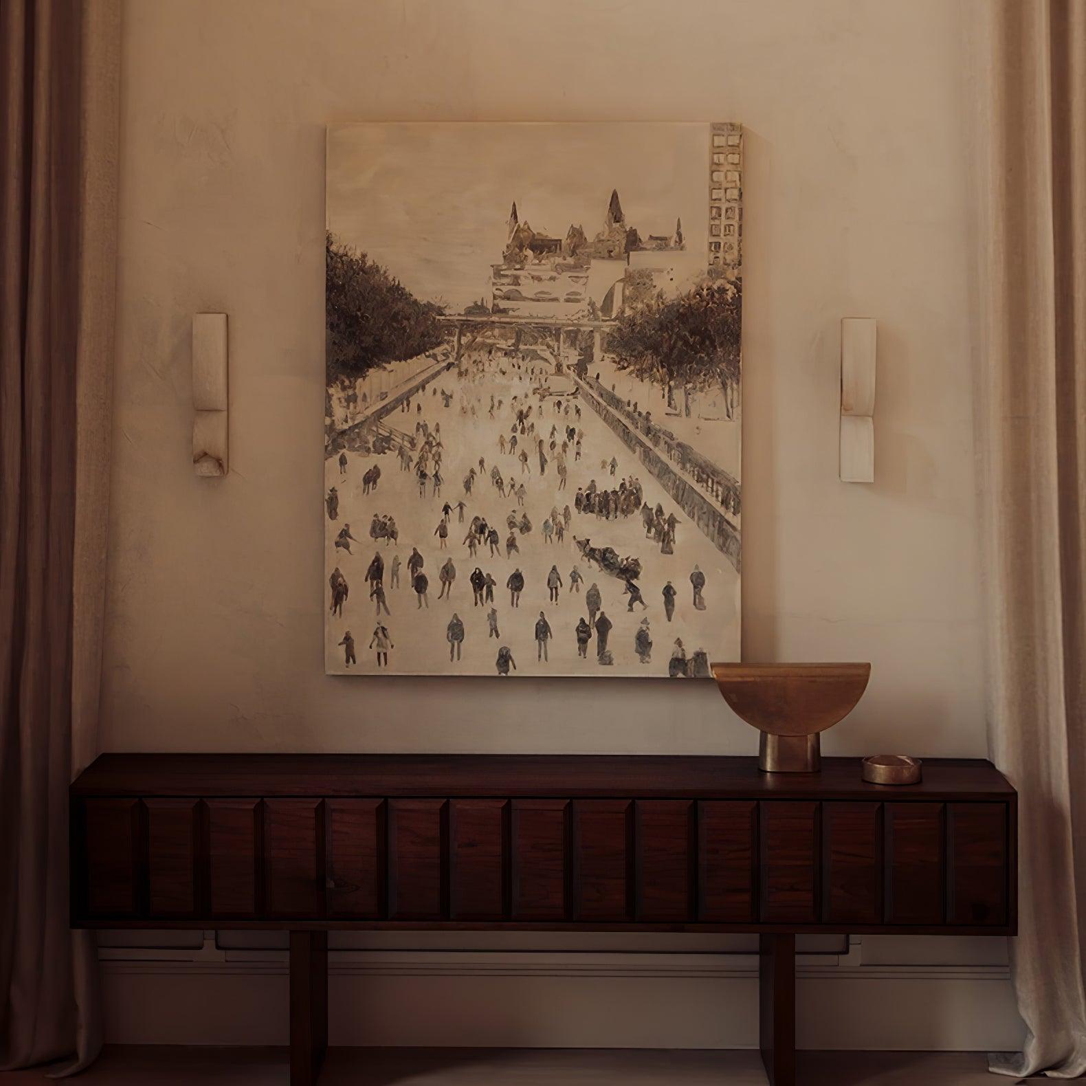 アラバスター エッセンスの壁取り付け用燭台