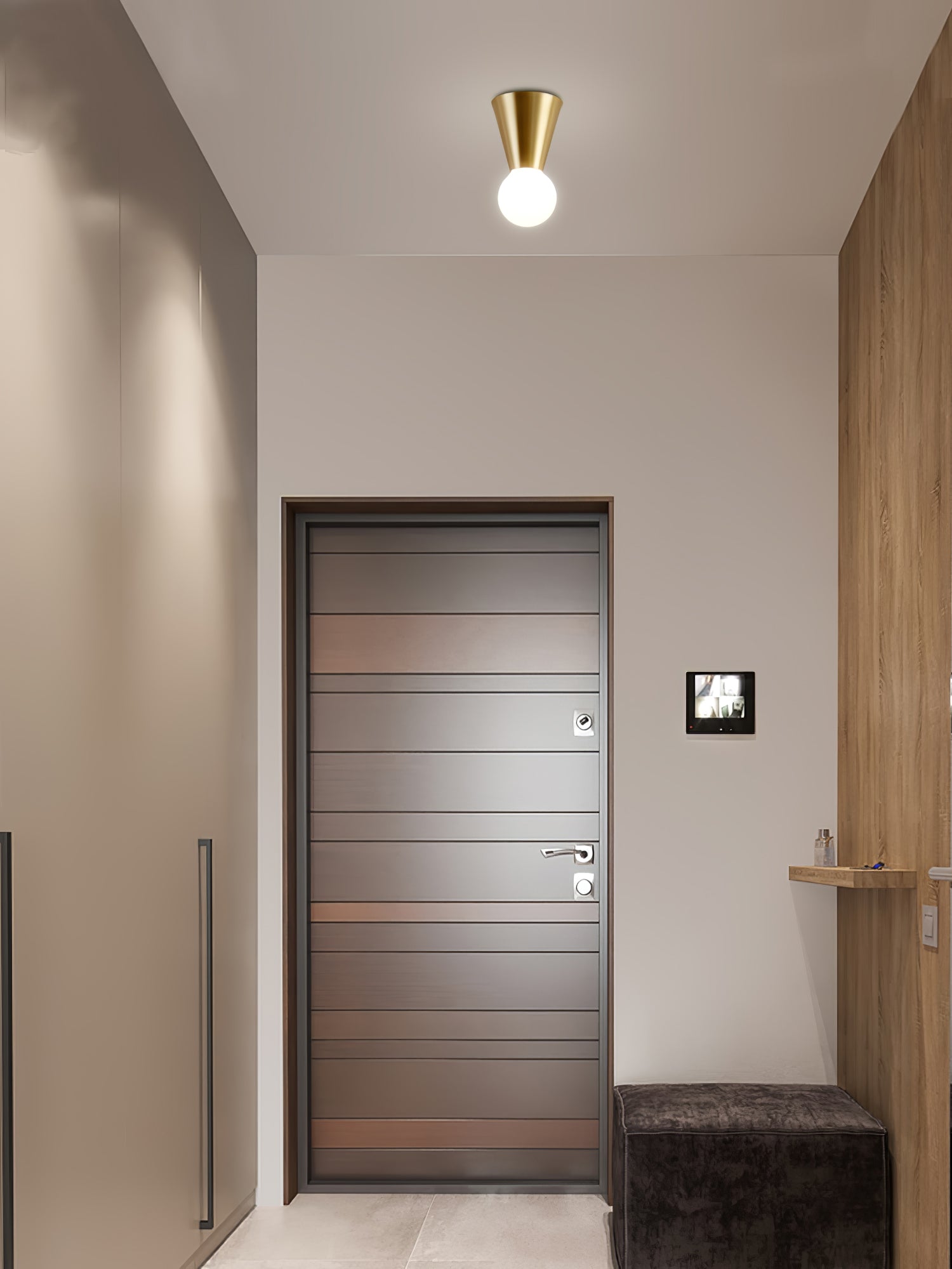 円錐形シーリングランプ