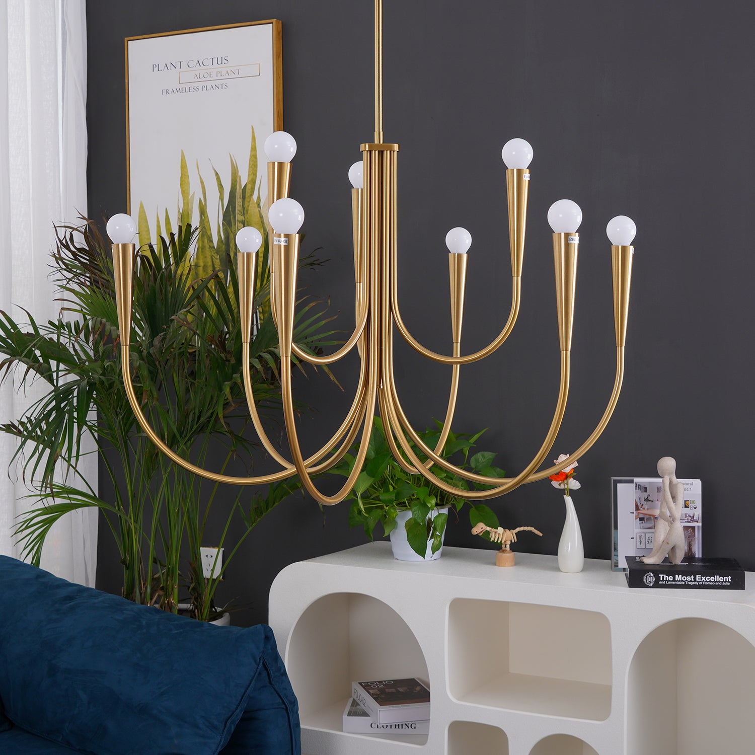 Swoop Arm Chandelier