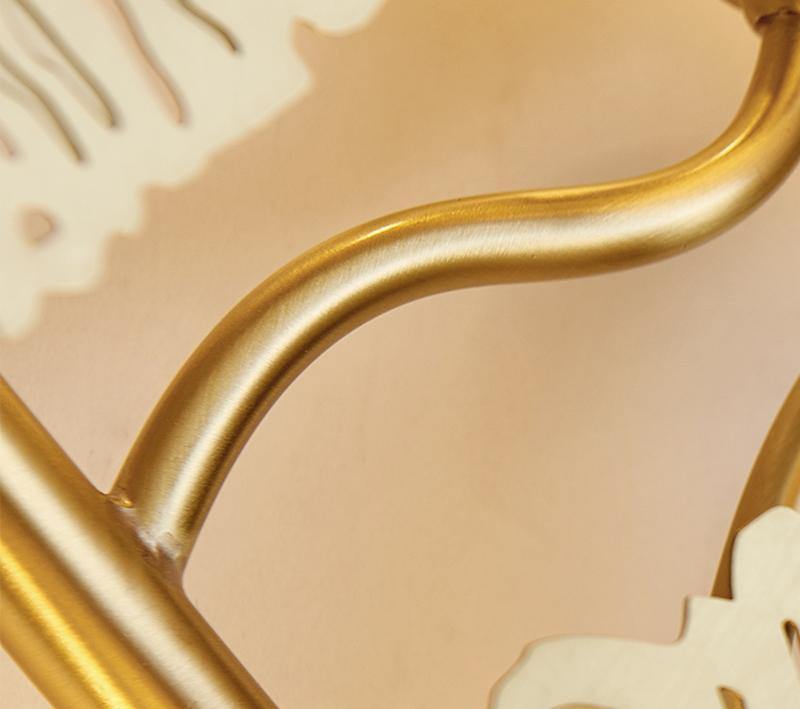 蓮の葉の壁取り付け用燭台