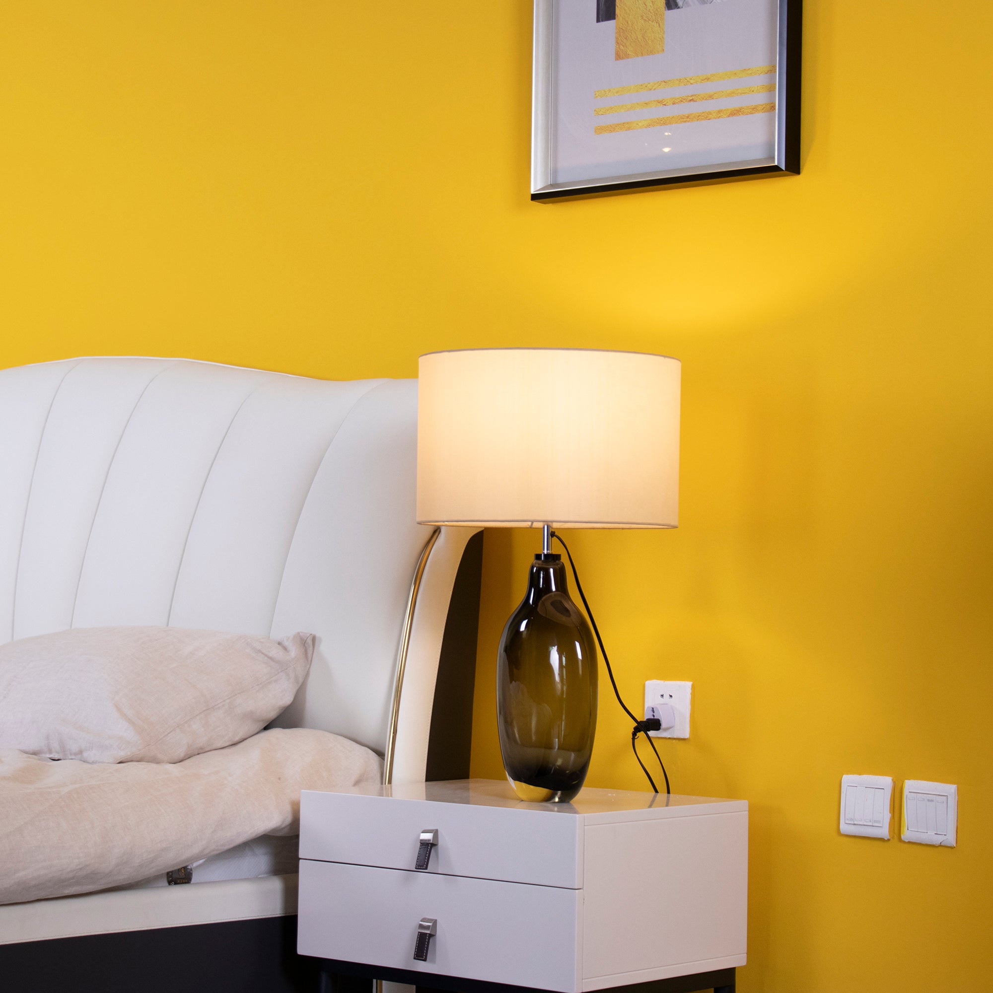 Glazed Crystal Table Lamp