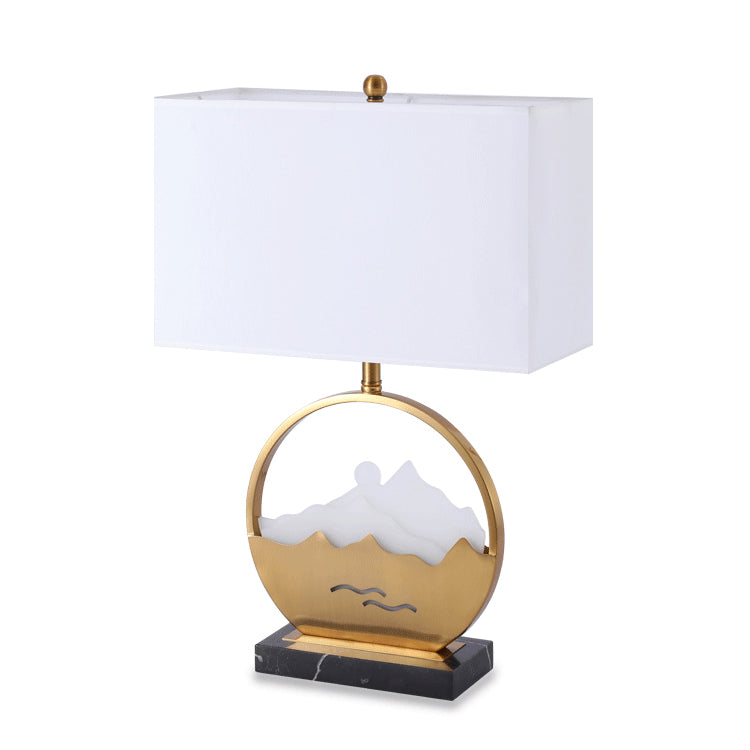 台形大理石デスクライト