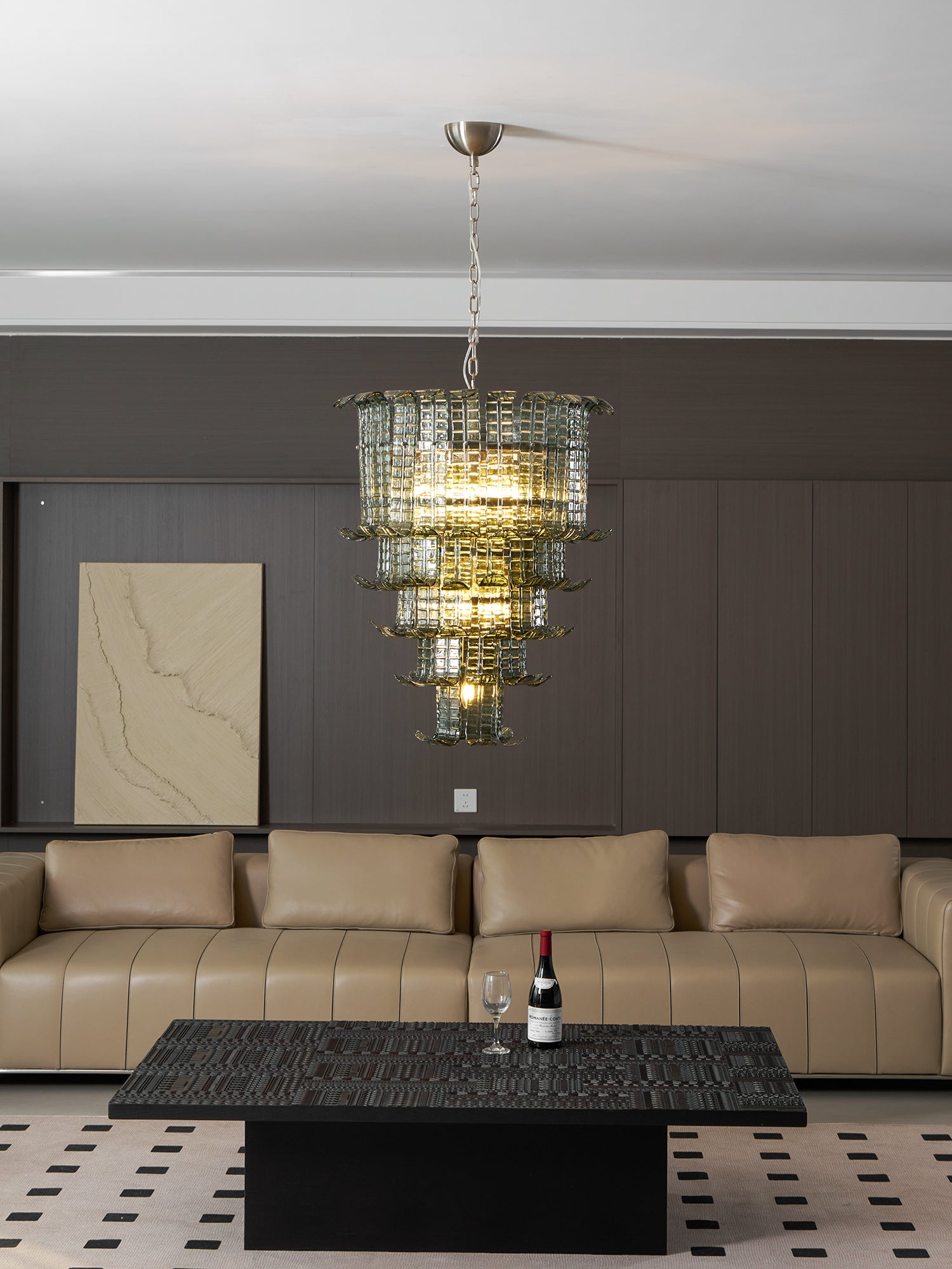 Murano Cascade Glass Chandeliers