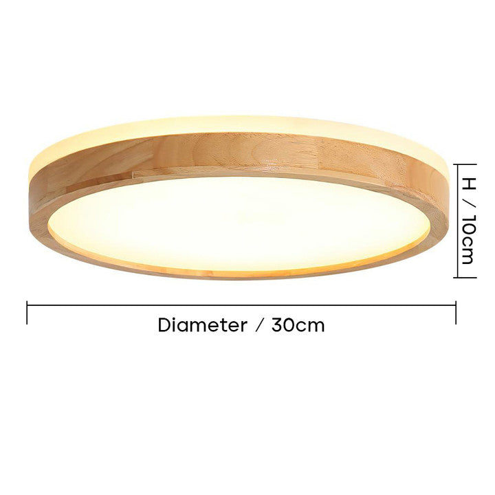 木製リビングルーム用LEDシーリングライト