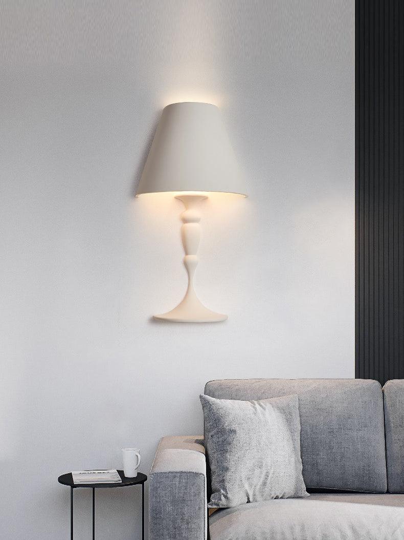 石膏絵ウォールランプ