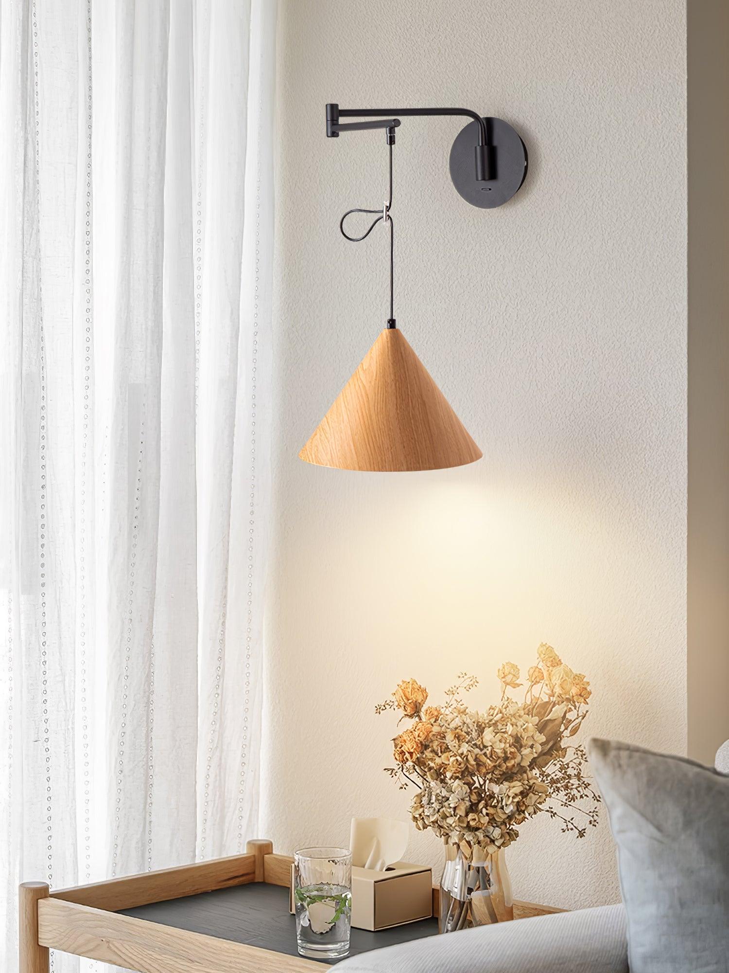 コーンスイングアームウォールランプ