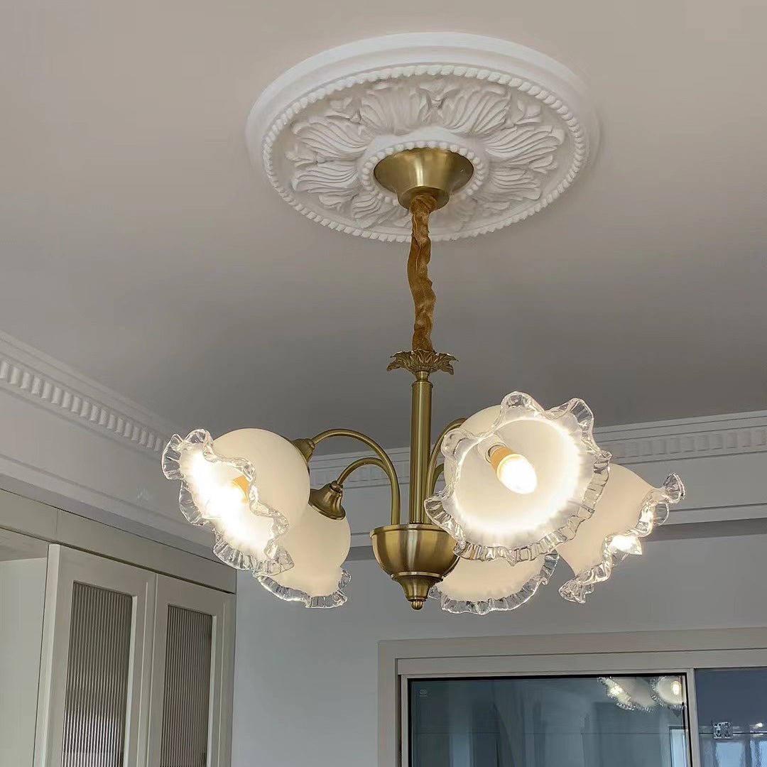 Floral Glass Chandelier