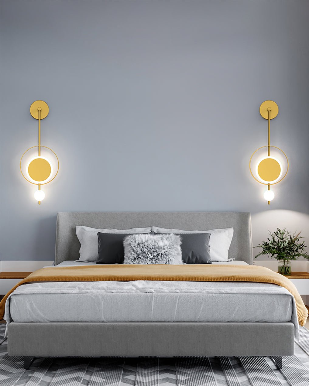 Double Rings Wall Lamp