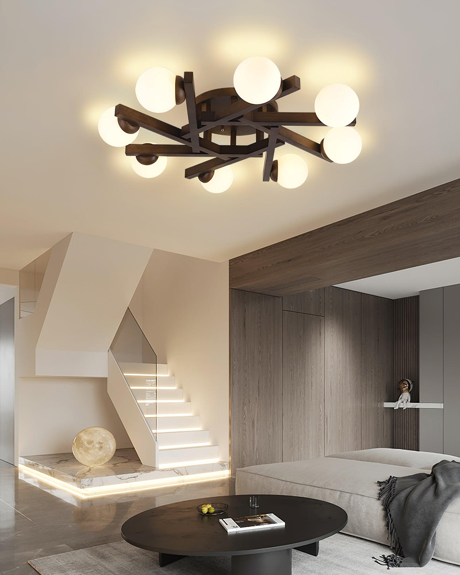 Wood Orin Ceiling Light