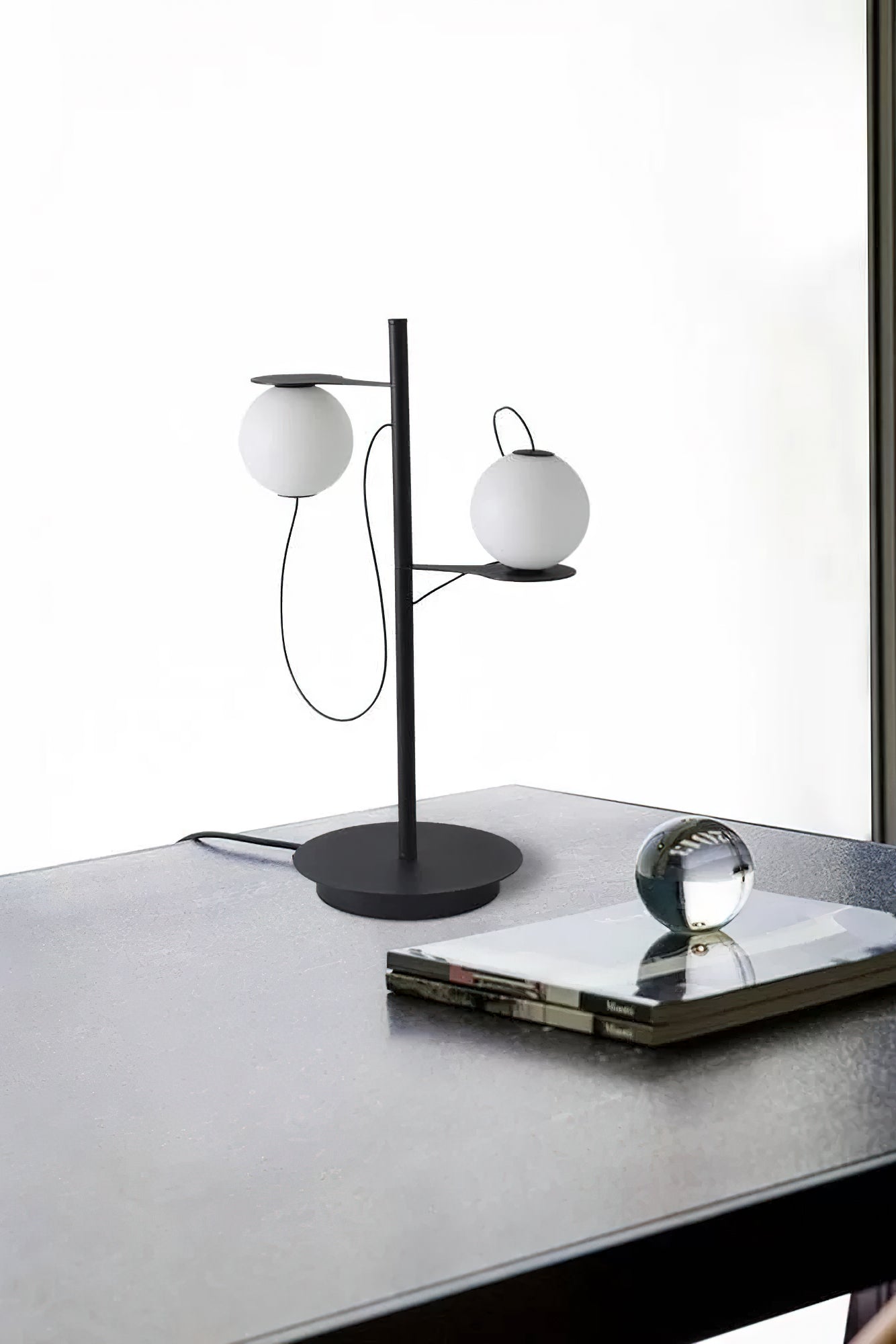 マグネット式ラウンドビーンテーブルランプ