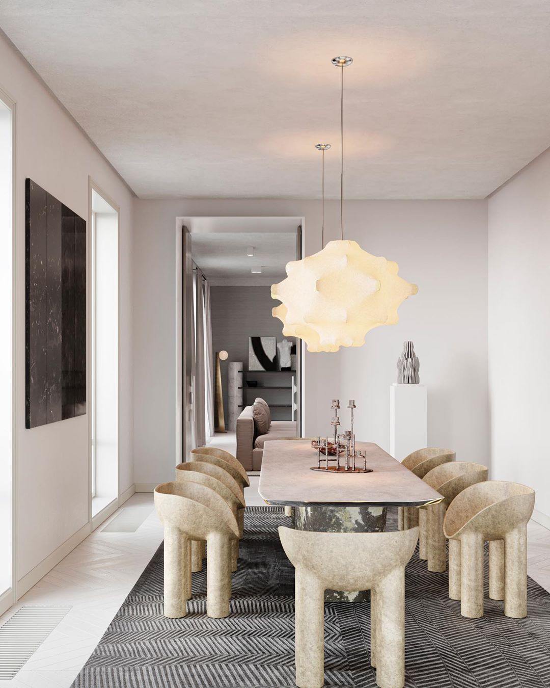 タンポポの吊り下げランプ