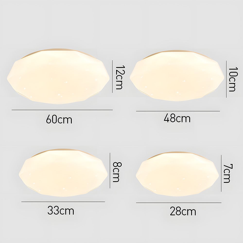 ユニークな星空アクリルフラッシュマウント寝室用シーリングライト