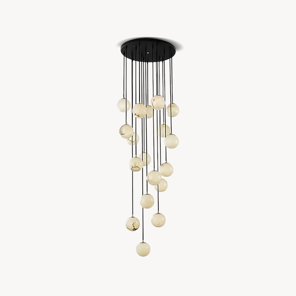Alabaster Ball suspension lamp