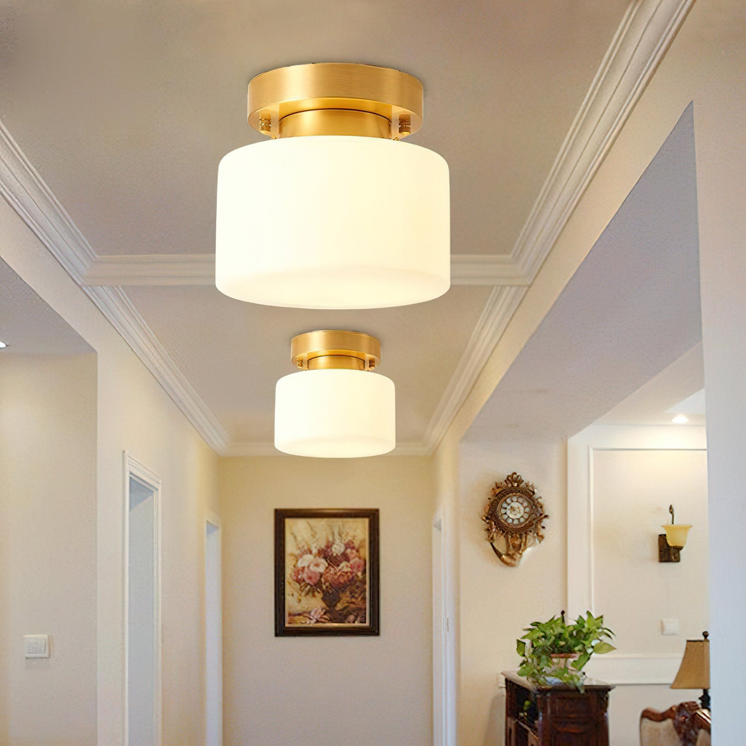 Tatum Glass Ceiling Light