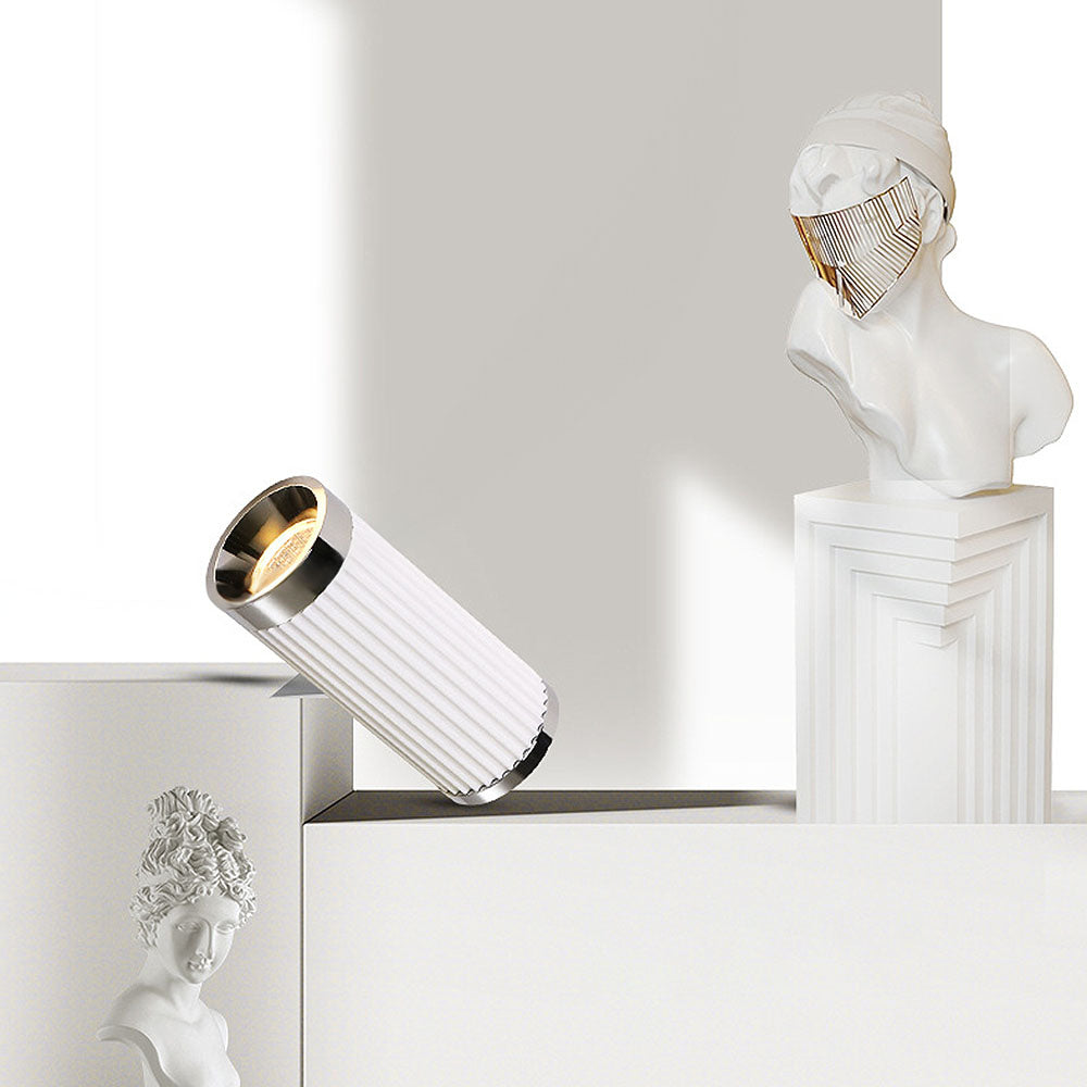 シンプルな金属製の白色LEDトラック照明