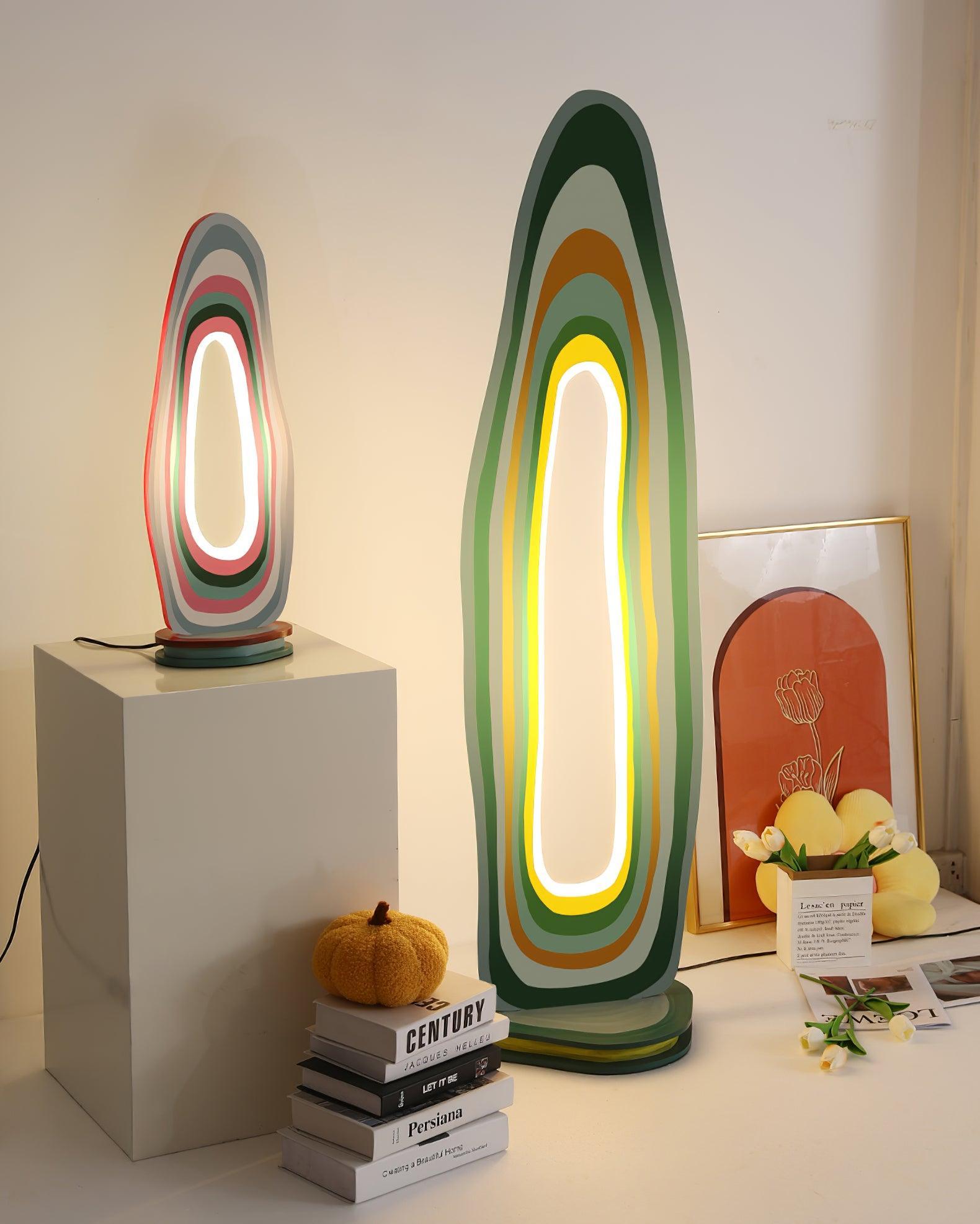 風景アクリルテーブルランプ