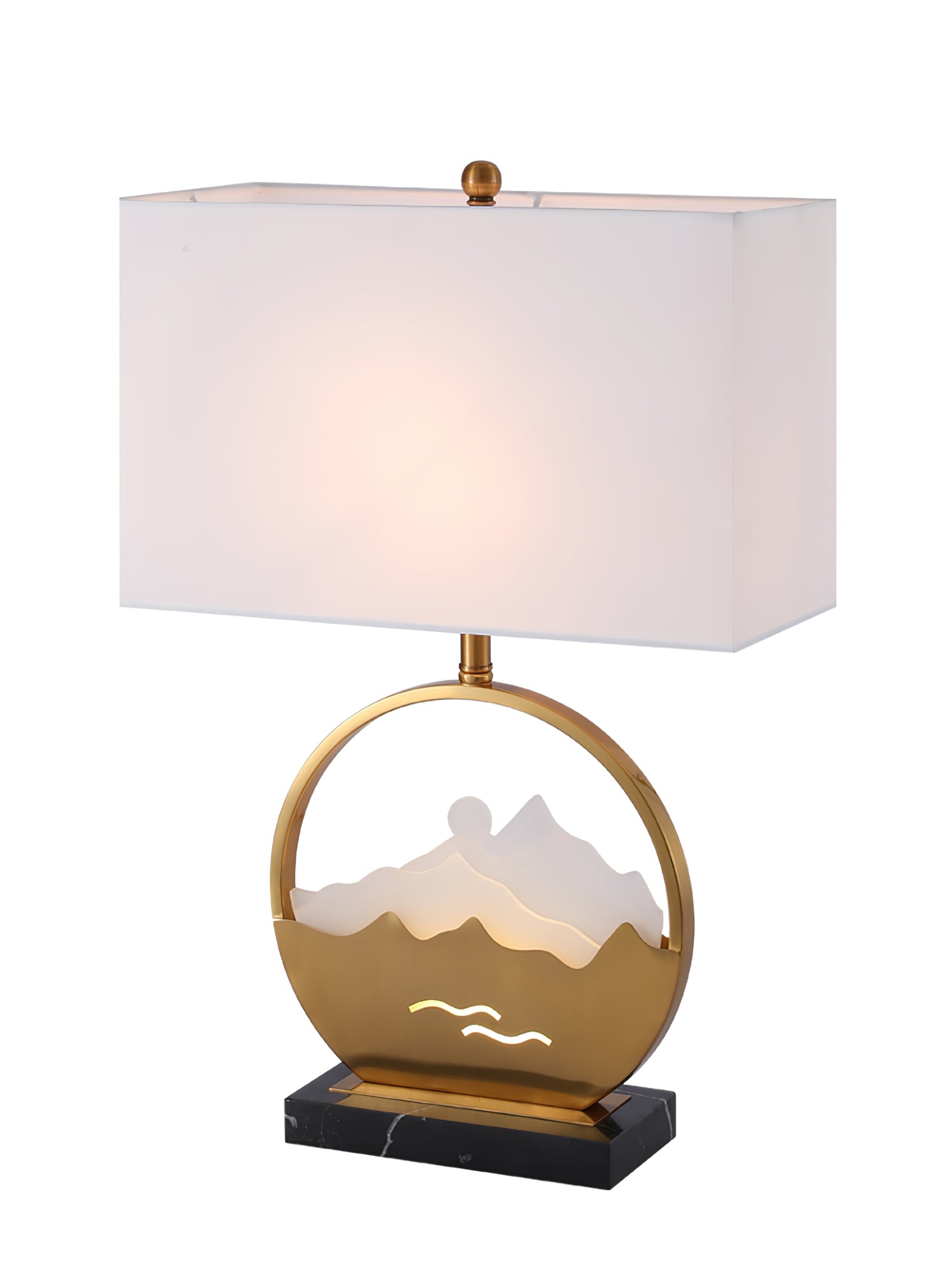 台形大理石デスクライト