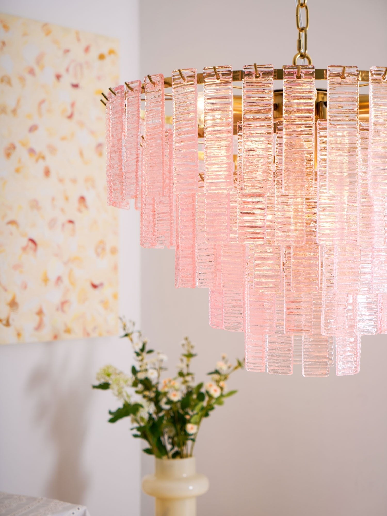 Opalora Pink Chandelier