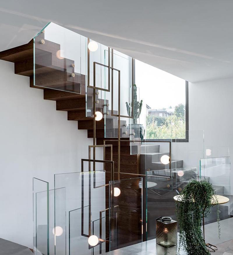 モンドリアンガラスシーリングライト