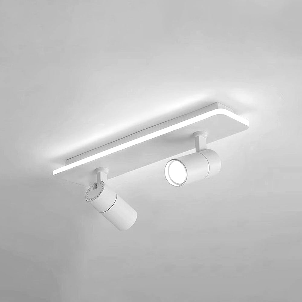 キッチン用のシンプルなトラック天井（白黒）