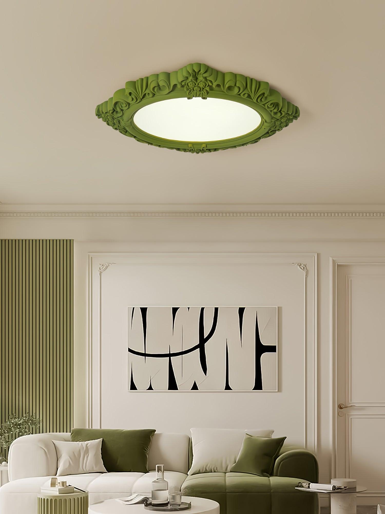 彫刻樹脂シーリングランプ